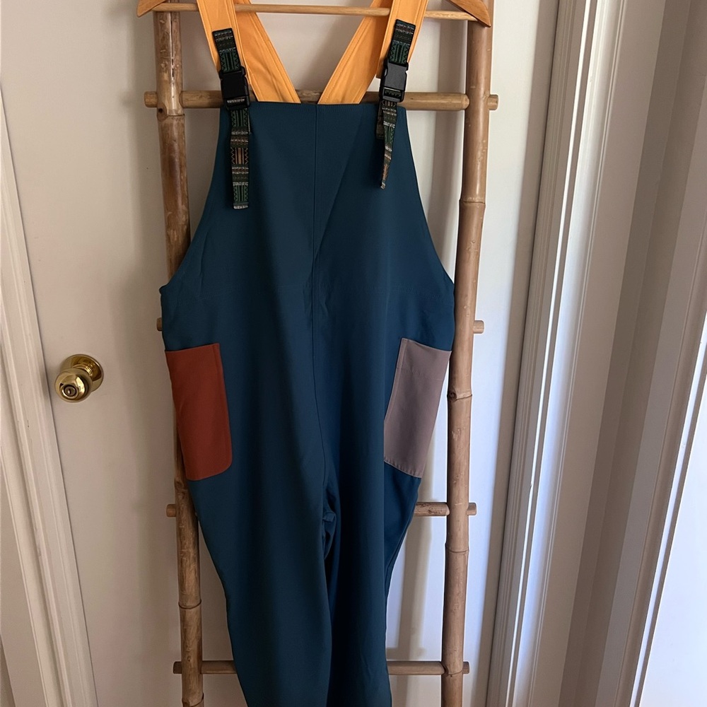 Kavu Teal and Yellow Overalls